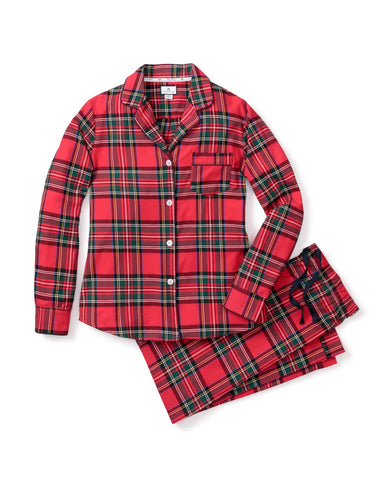 PRE-ORDER Monogrammed Women's Brushed Cotton Pajama Set in Imperial Tartan