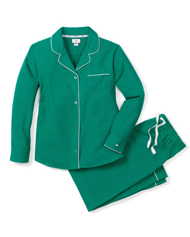 PRE-ORDER Monogrammed Women's Flannel Pajama Set in Green