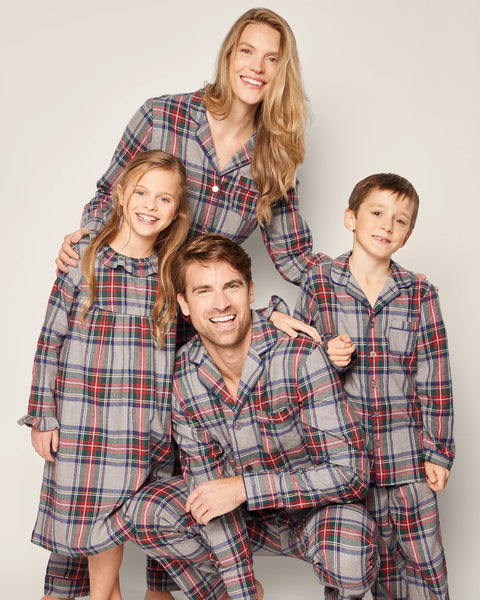 PRE-ORDER Monogrammed Women's Brush Cotton Pajama Set in Westminster Tartan