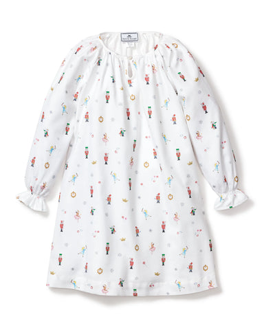 PRE-ORDER Monogrammed Girl's Twill Delphine Nightgown in A Night at the Nutcracker