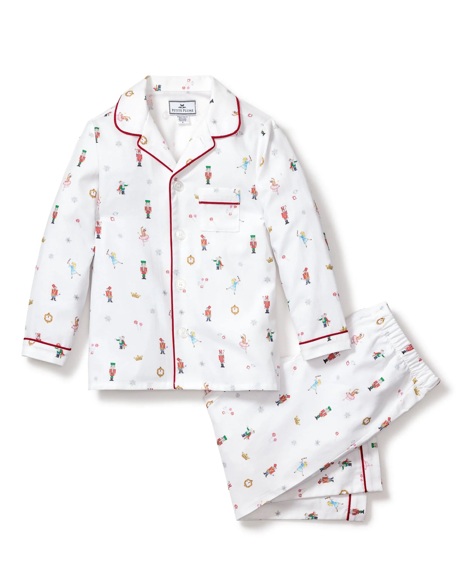 PRE-ORDER Monogrammed Kid's Twill Pajama Set in A Night at the Nutcracker