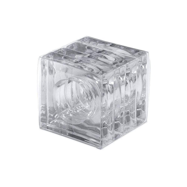 Acrylic Napkin Rings in Crystal Clear - Set of 4