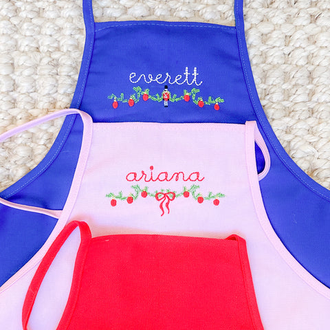 Personalized Children's Holiday Aprons