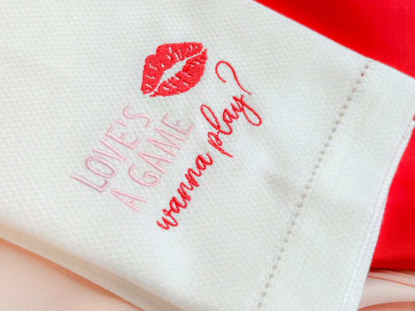 Love's a Game Swiftie Guest Towel