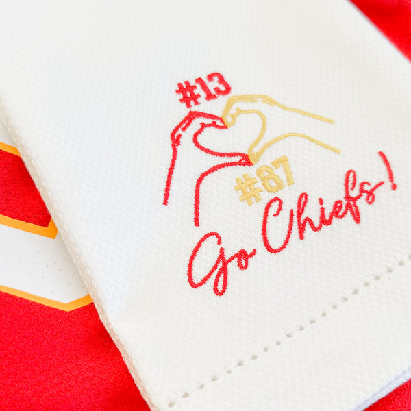 Heart Hands Go Chiefs! Guest Towel