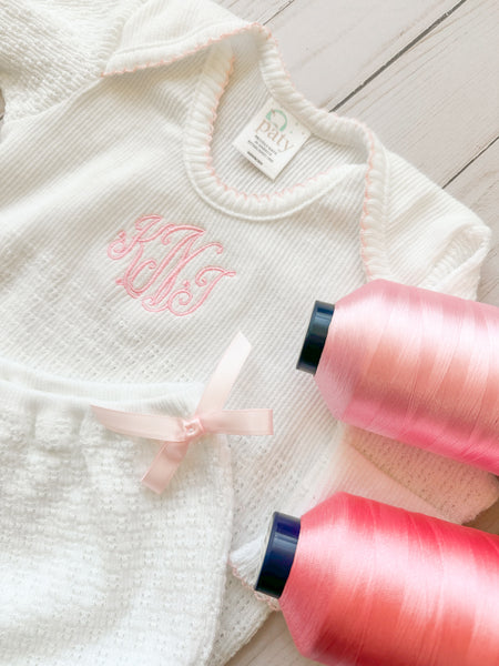 Monogrammed Paty Luxury Knit Newborn Gown