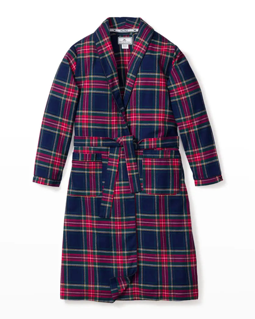 Monogrammed Kids Windsor Plaid Flannel Robe- Only Sz 7/8 Left