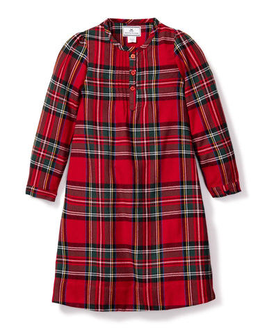 PRE-ORDER Monogrammed Girl's Brushed Cotton Beatrice Nightgown in Imperial Tartan