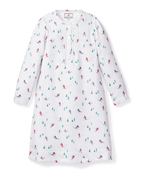 PRE-ORDER Monogrammed Girl's Flannel Beatrice Nightgown in Apres Ski