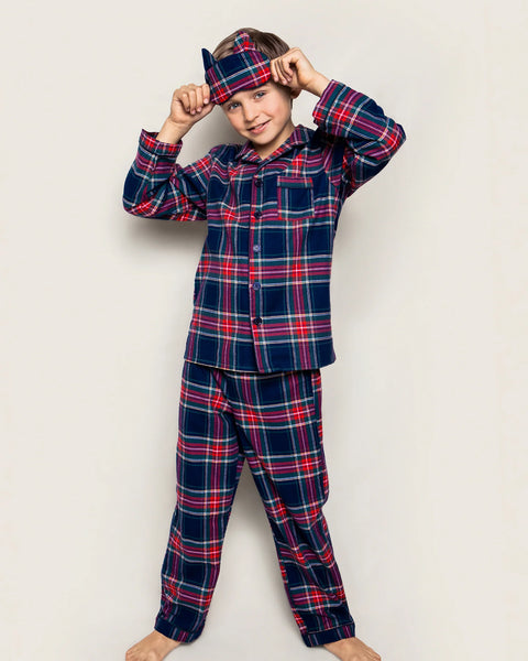 PRE-ORDER Monogrammed Kid's Brushed Cotton Pajama Set in Westminster Tartan