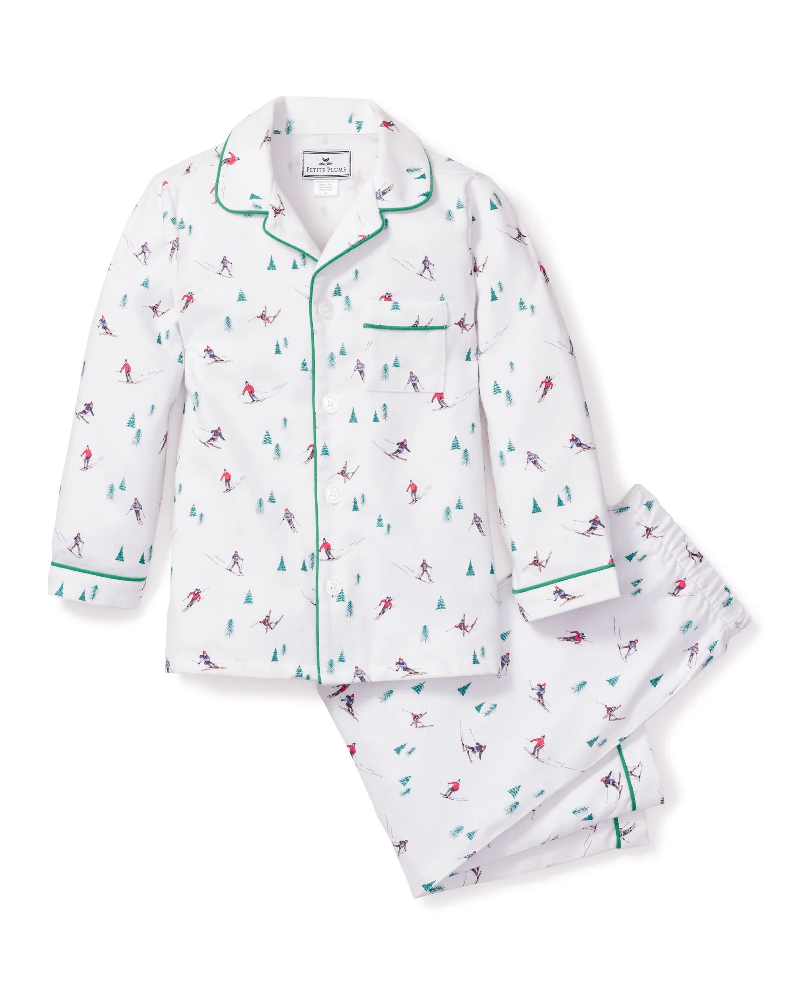 PRE-ORDER Monogrammed Kid's Flannel Pajama Set in Apres Ski