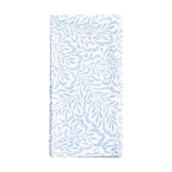 Personalized Blue and White Dinner Napkins - Set of 4