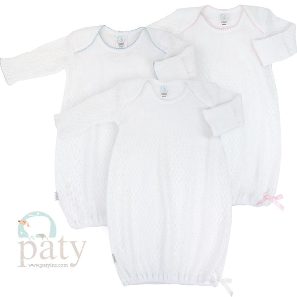 Monogrammed Paty Luxury Knit Newborn Gown