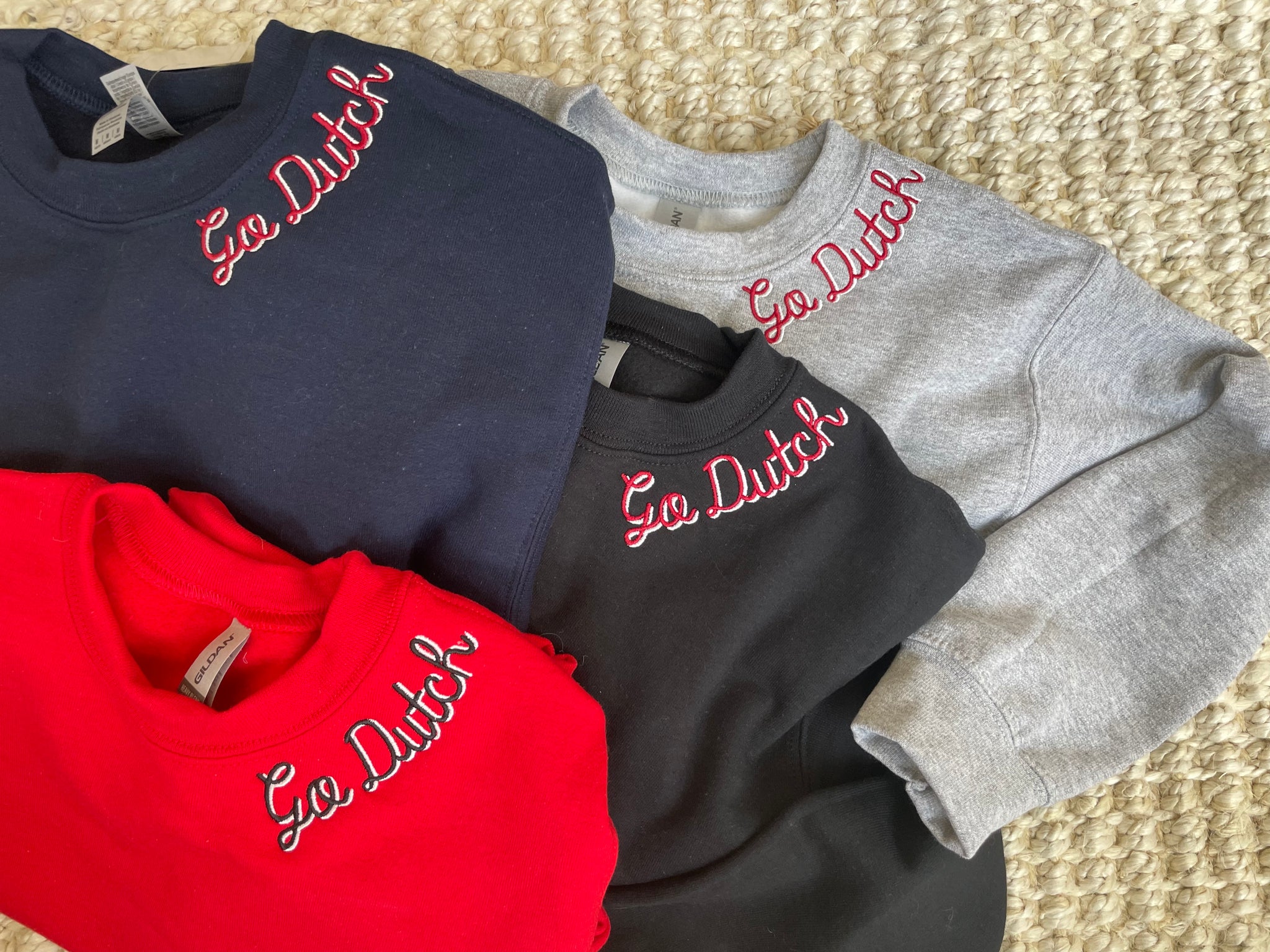 Curved Neckline Personalized Sweatshirt